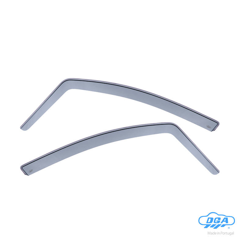 DGA, Déflecteurs d’air, teinté fumé, pour portes avant, 2 pièces, compatible avec Opel Zafira B (2005-2012)
