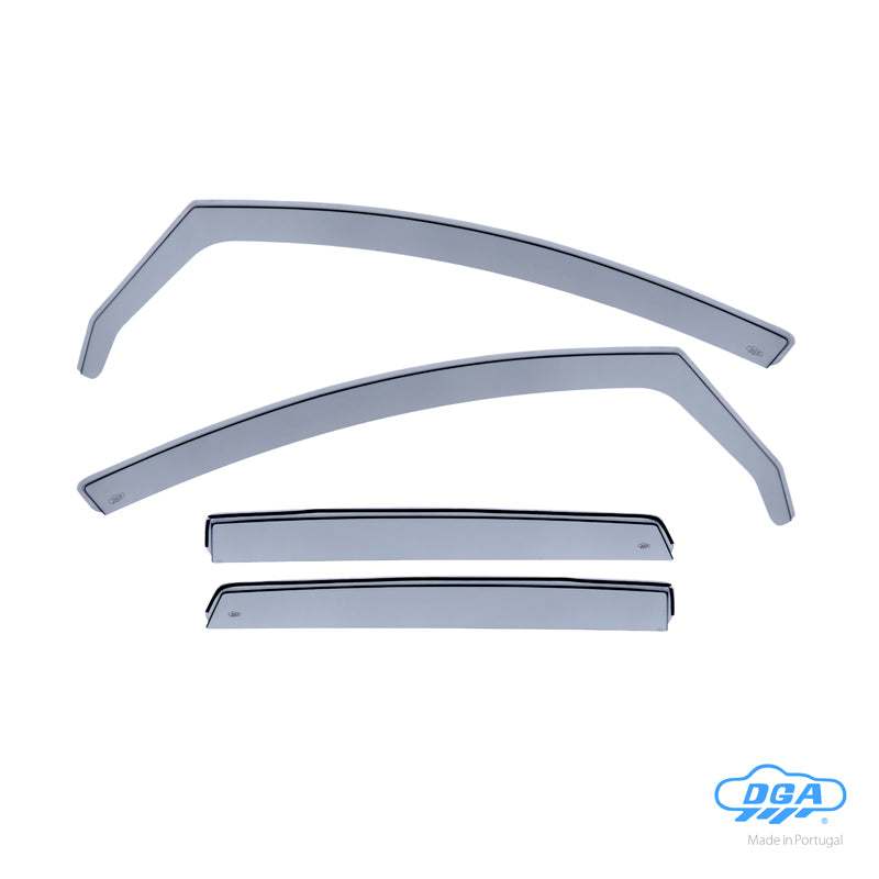 DGA, Winddeflectoren, rookkleurig, 4 st., past op Opel Astra J HB 5-deurs (2009-2015)