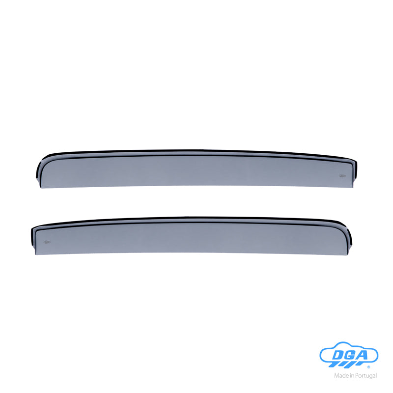 DGA, Wind Deflectors, Smoked, for rear doors, 2 pcs., fits Opel Mokka & Mokka X (J13) (2012-2020)
