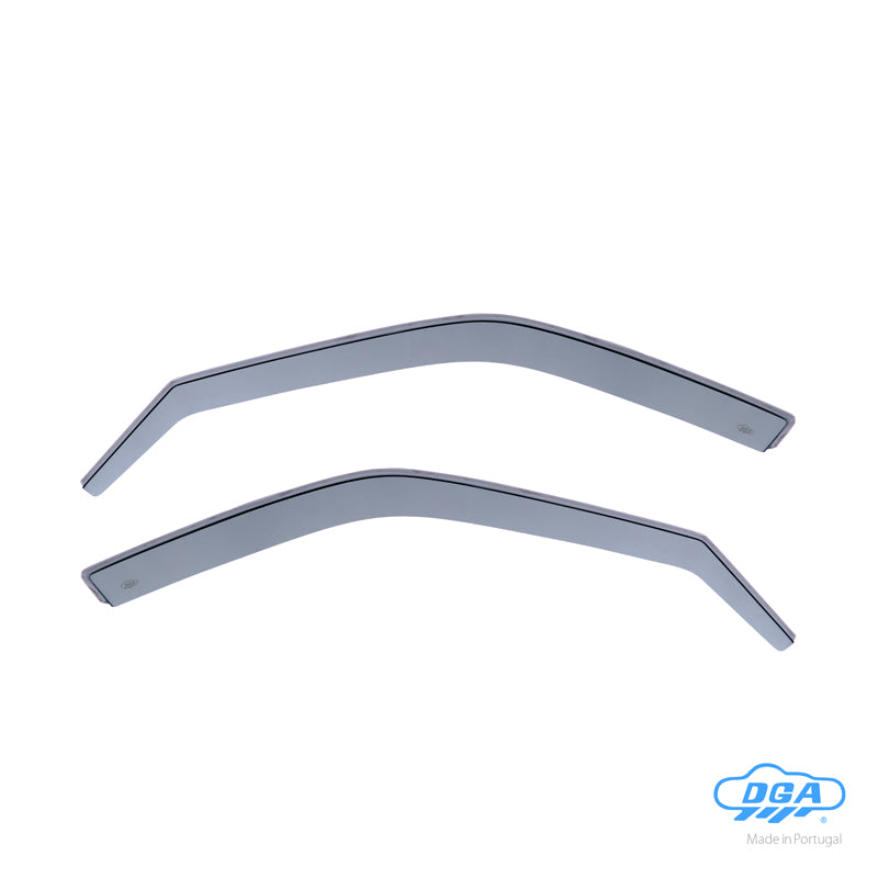 DGA, Déflecteurs de vent, teinté fumé, 2 pièces, pour portes avant, compatible avec Peugeot 306 HB 5 portes/Sedan/Break (1993-2001)