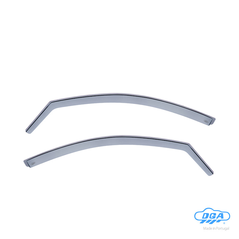 DGA, Windgeleiders, getint, voor de voorportieren, 2 stuks, geschikt voor Peugeot 206 HB 3-deurs (1998-2008) & 206+ (2009-2013)