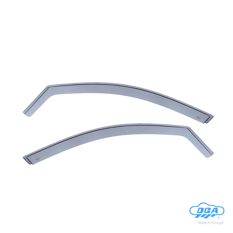 DGA, Wind deflectors, Smoked, 2 pcs., For front doors, fits Peugeot 308 II HB 5-door & SW (2013-2021)