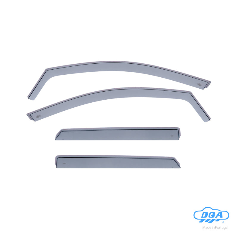 DGA, Winddeflectoren, rookgekleurd, 4 st., past op Peugeot 3008 II (2016-2024)