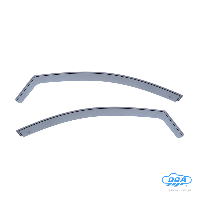 DGA, Wind deflectors, Smoked, 2 pcs., fits Renault Kadjar (RFE) (2015-)