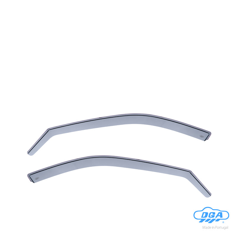 DGA, Wind Deflectors, Smoked, For front doors, 2 pcs., fits Seat Leon (1M) (1999-2005) & Toledo II (1M) (1999-2004)