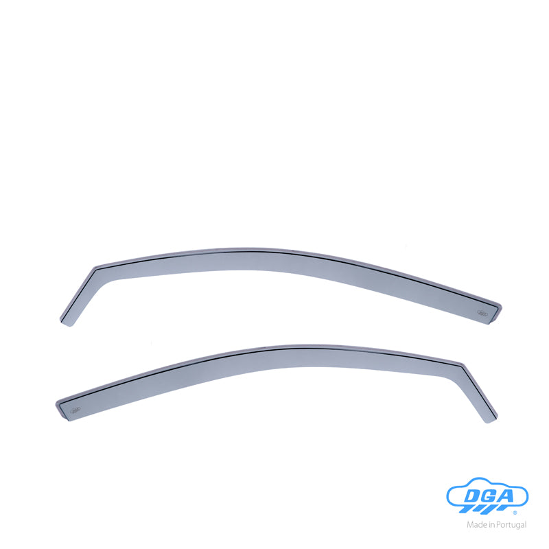 DGA, Windgeleiders, Rookkleurig, 2 stuks, past op Seat Ibiza (6L) 3-deurs (2002-2008)