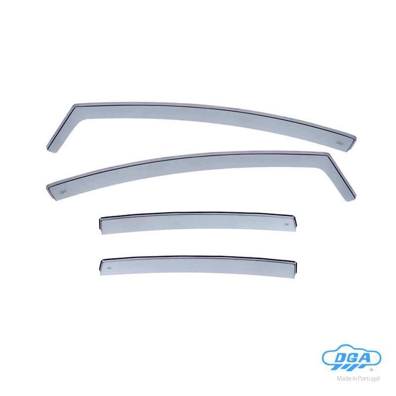 DGA, Wind Deflectors, Smoked, 4 pcs., Fits Seat Leon II (1P) (2005-2012)
