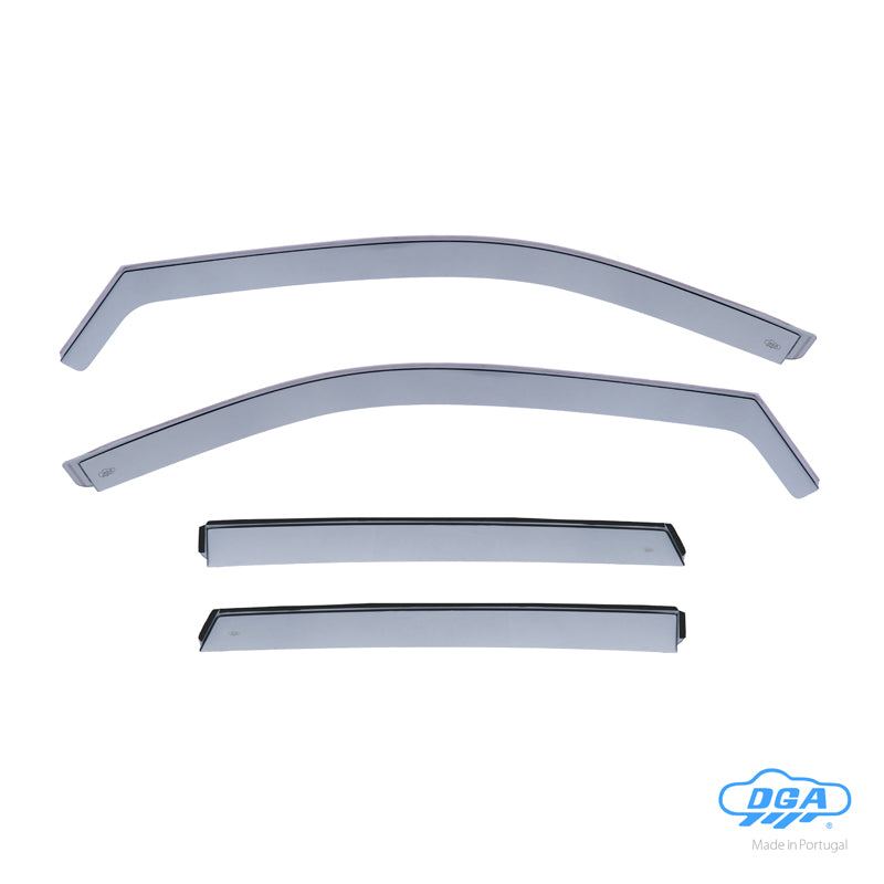 DGA, Wind Deflectors, Smoked, 4 pcs., fits Seat Arona (KJ7) (2017-)