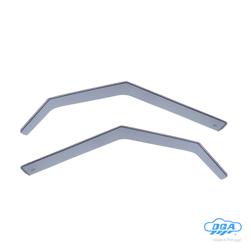 DGA, Wind deflectors, Smoked, For front doors, 2 pieces, fits Skoda Yeti (5L) (2009-2017)