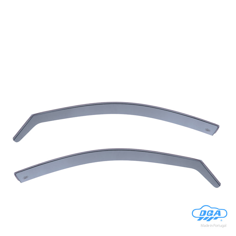DGA, Wind deflectors, Smoked, For front doors, Fits Volkswagen Passat (3B/3BG) Sedan/Variant (1996-2005), 2 pieces