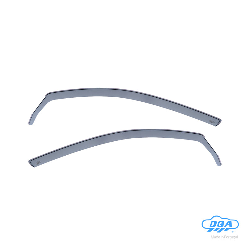 DGA, Déflecteurs de vent, teinté fumé, 2 pièces, compatible avec Volkswagen Golf V HB 3 portes (2003-2008)