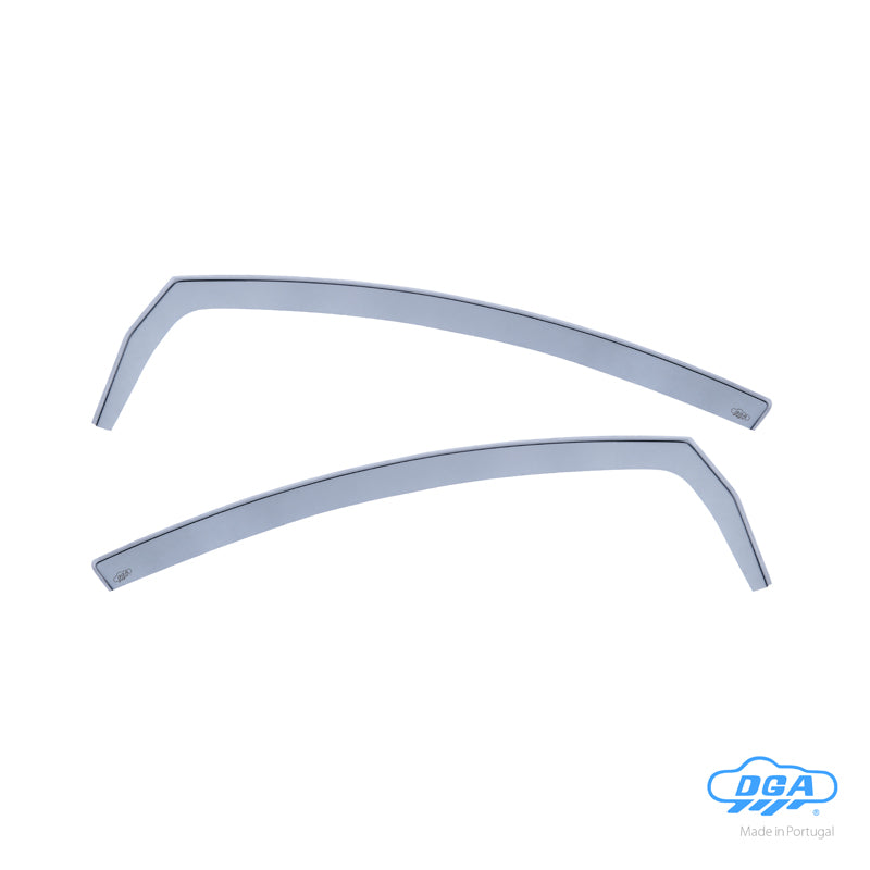 DGA, Déflecteurs d'air, teintés fumés, à l'avant, 2 pcs, compatible avec Volkswagen Golf V Plus & Golf VI Plus (2003-2014)
