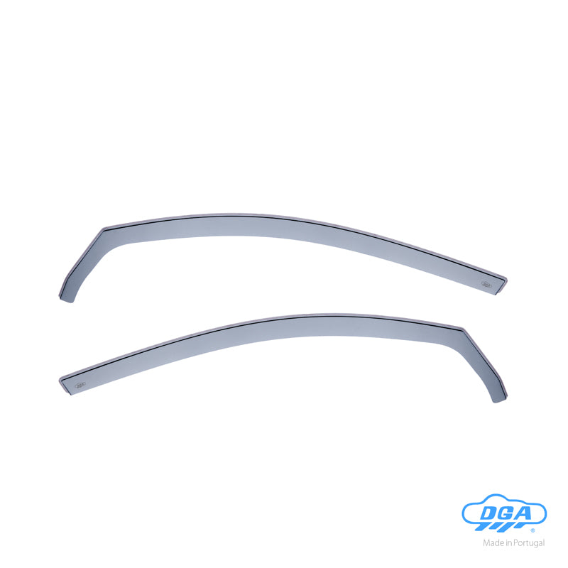 DGA, Déflecteurs de vent, teinté fumé, pour portes avant, 2 pièces, compatible avec Volkswagen Golf VI HB 3 portes (2008-2012)