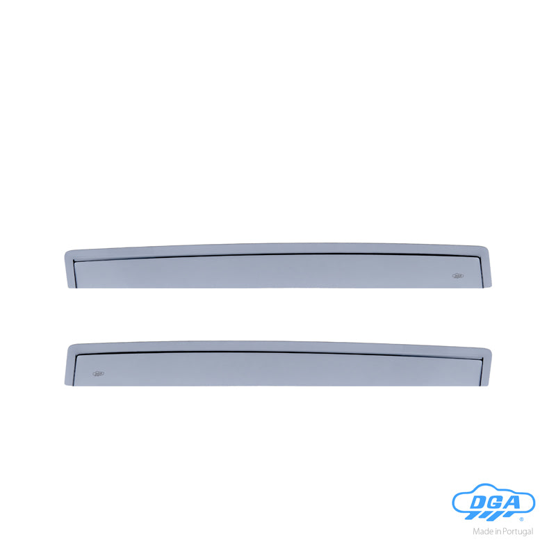 DGA, Wind deflectors, Smoked, 2 pcs., fits Volkswagen Golf VII HB 5-door, rear doors (2012-2019)