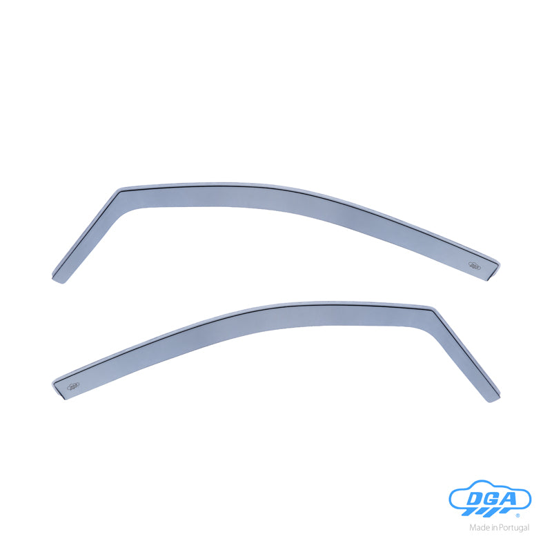 DGA, Wind Deflectors, Smoked, For Front Doors, 2 pcs., Fits Volkswagen Up! 5-door (2011-), Seat Mii 5-door (2012-), Skoda Citigo 5-door (2012-)