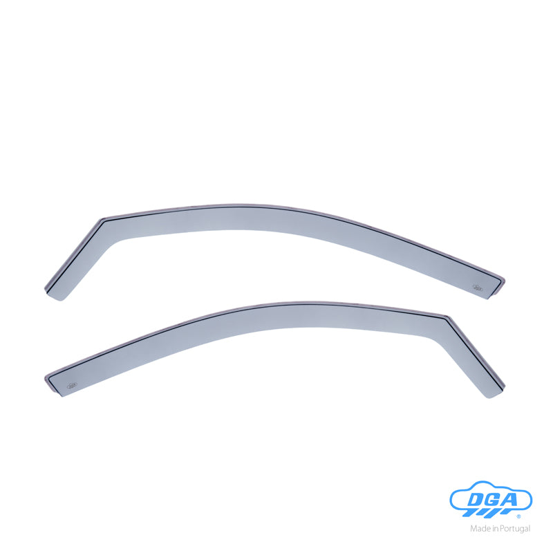 DGA, Wind deflectors, Smoked, for front doors, 2-pack, fits Volkswagen Tiguan II (AD1) (2016-2024) excl. Allspace