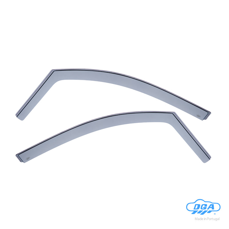 DGA, Windgeleiders, Rookkleurig, 2 stuks, past op Volkswagen Caddy V/1K 2/4-deurs (2015-2020)