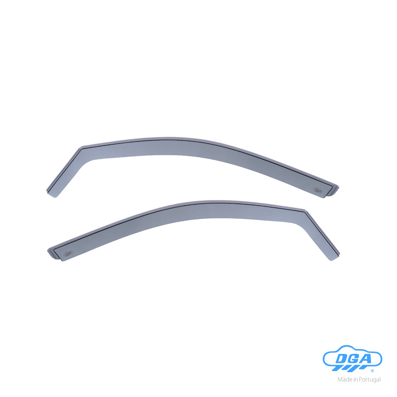 DGA, Wind Deflectors, Smoked, 2 pcs., fits Volkswagen T-Cross (2019-) for front doors