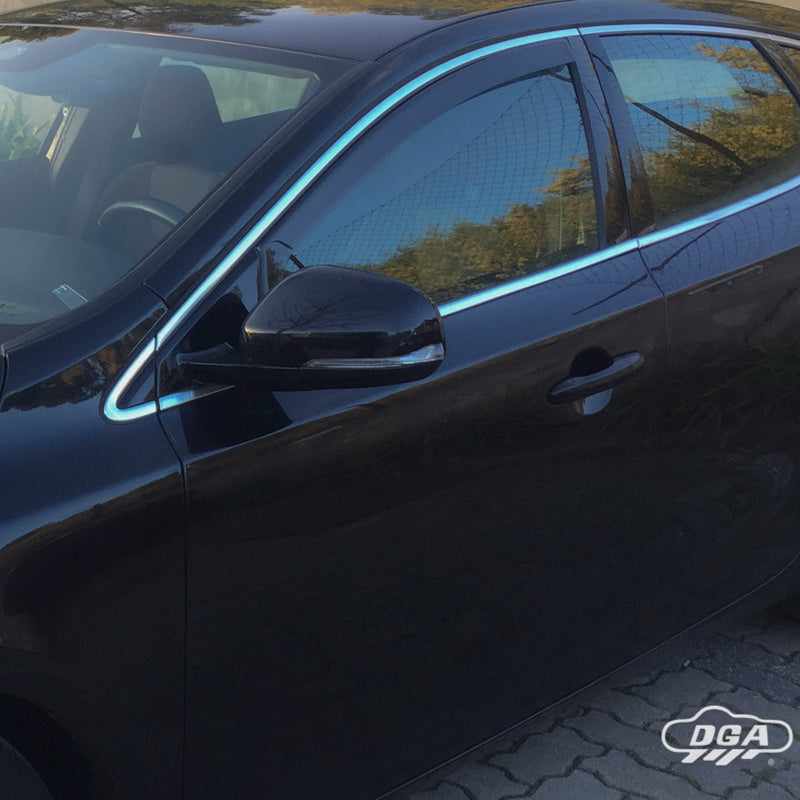 DGA, déflecteurs d'air, fumé, 2-pcs., compatible avec Volvo V40 HB 5 portes (2012-2019)