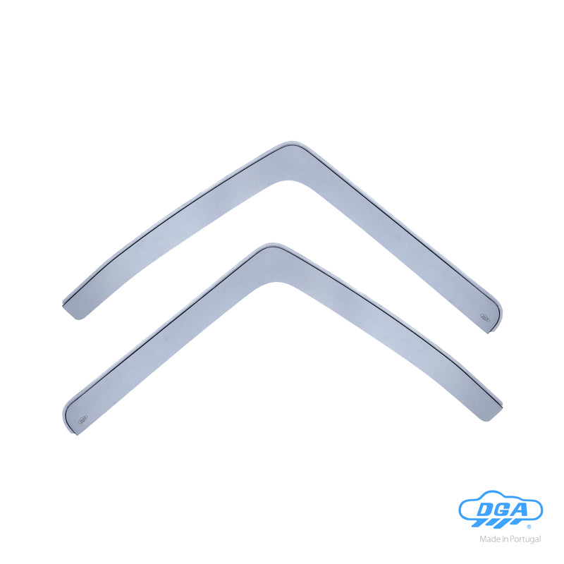DGA, Déflecteurs d'air, teintés fumé, pour portes avant, 2 pièces, convient pour DAF LF 45/55 (2006-), LF Euro 6 (2014-), XB (2023-) & Renault D (2014-)