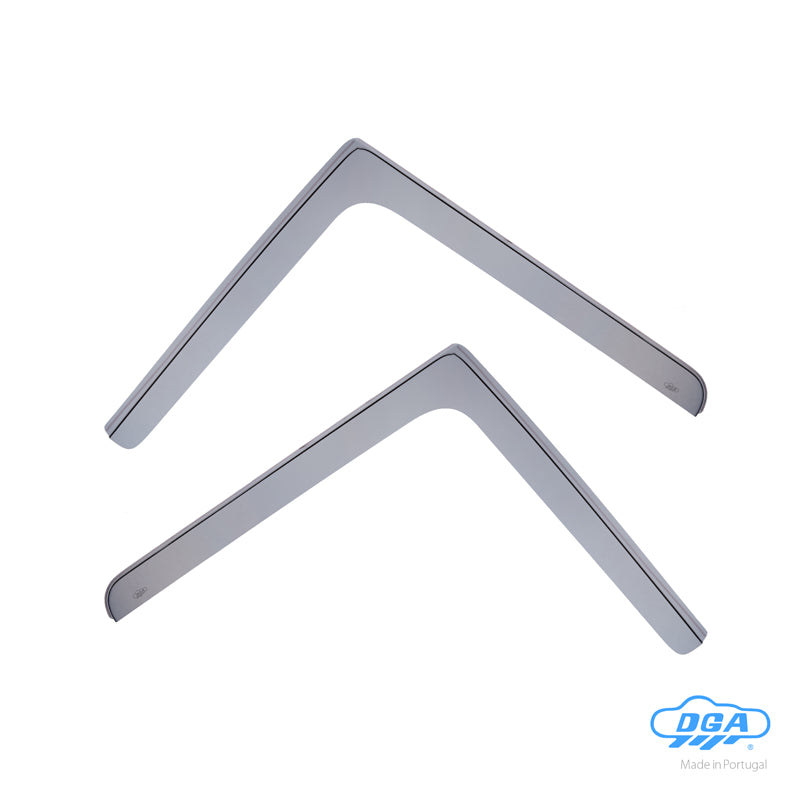 DGA, Déflecteurs d'air, teintés fumés, pour les portes avant, 2 pcs, compatible avec DAF XF106 (EURO 6) (2013-)