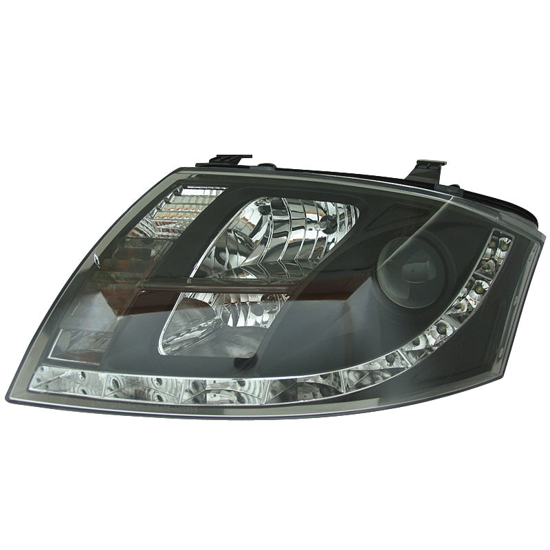 Headlights, DRL-Look fits Audi TT 8N 1999-2005 - black