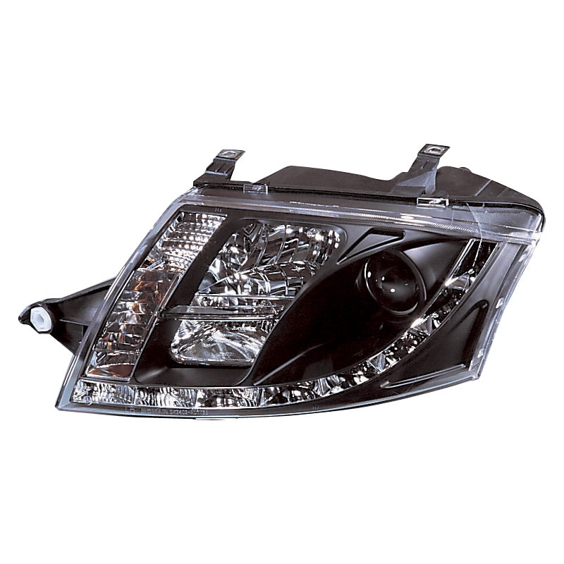 Headlights, DRL fits Audi TT 8N 1999-2005 - black