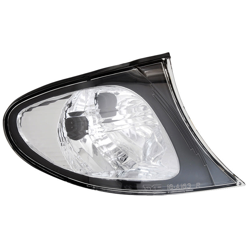 AutoStyle, clignotants avant, compatibles avec BMW 3-Series E46 Sedan/Touring 2001-2003 - Crystal/noir