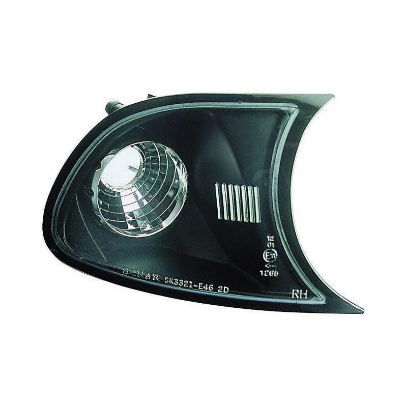 AutoStyle, front indicators, fits BMW 3-Series E46 Coupe/Convertible 1998-2001 - black
