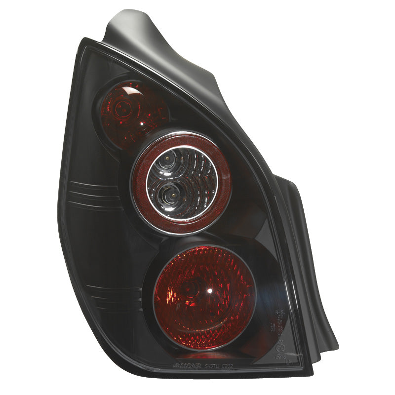Achterlichten, past op Citroën C2 2002-2009 - JDM Black