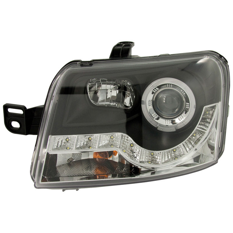 Headlights, DRL-Look fits Fiat Panda 2003-2008 - black