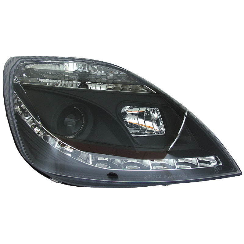 Koplampen, DRL-Look past op Ford Fiesta VI 2002-2008 - zwart