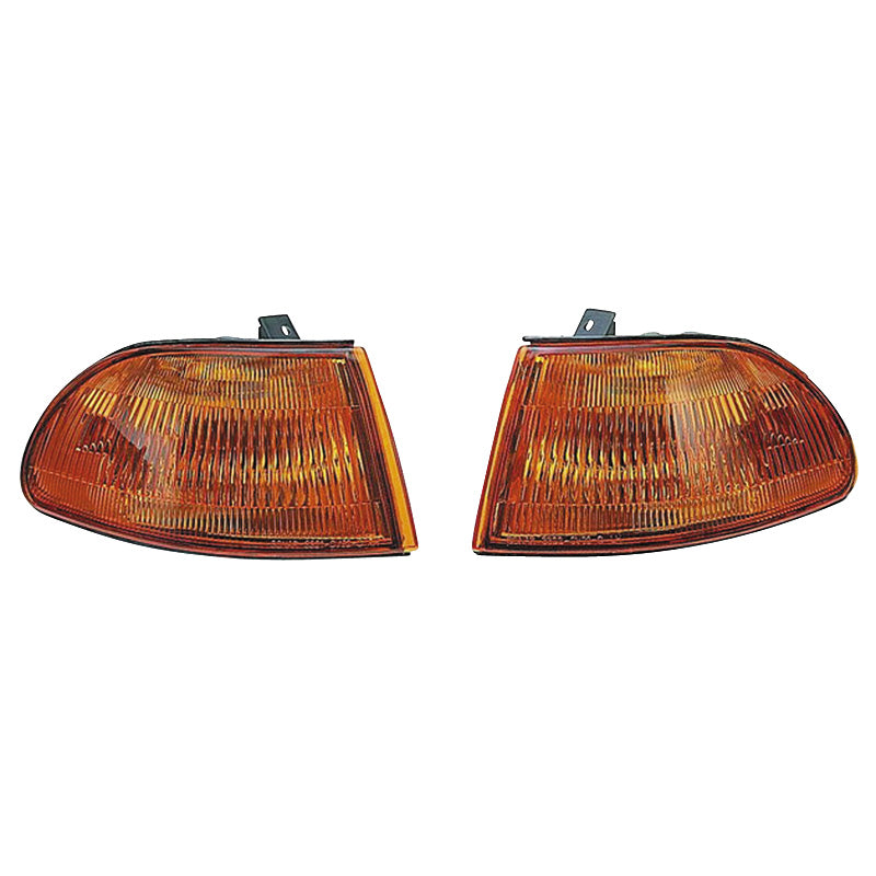 AutoStyle, front indicators, fits Honda Civic 2/3-door 1992-1995 - Orange