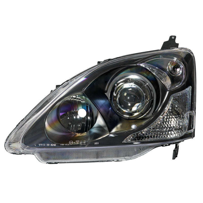 Koplampen, geschikt voor Honda Civic HB 2001-2005 - zwart/Chrome