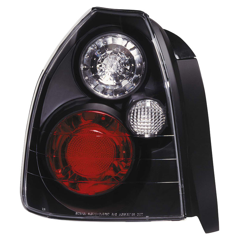 Tail lights, fits Honda Civic 3-door 1996-2001 - Black