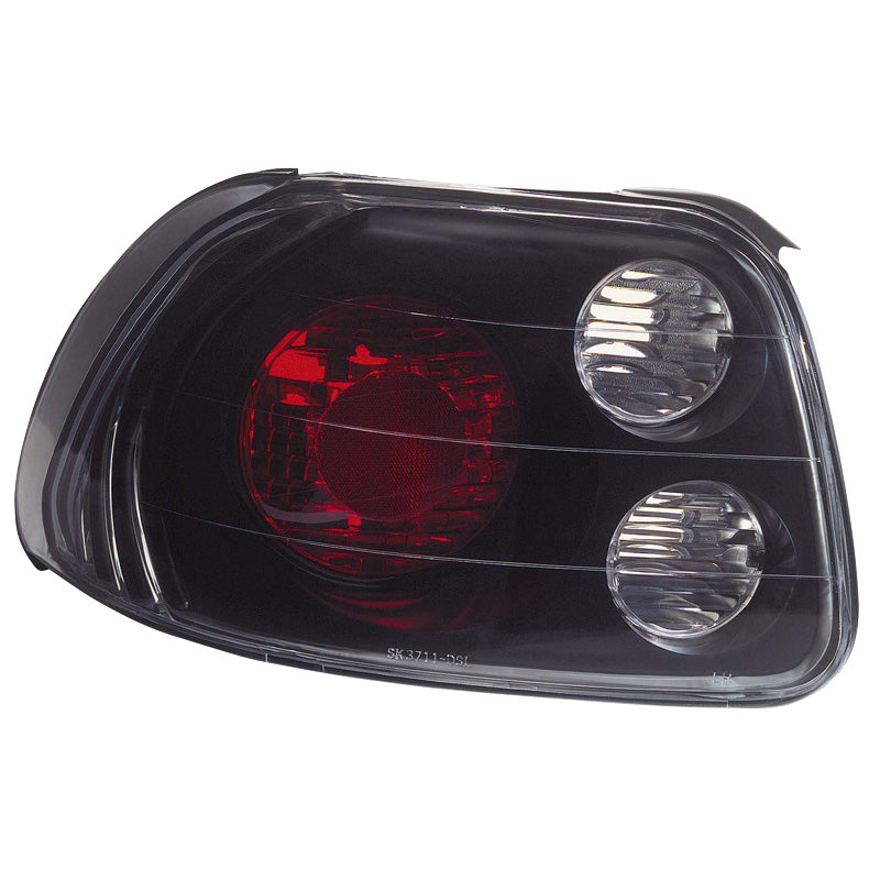 Taillights, fits Honda CRX/DelSol 1992-1998 - Black