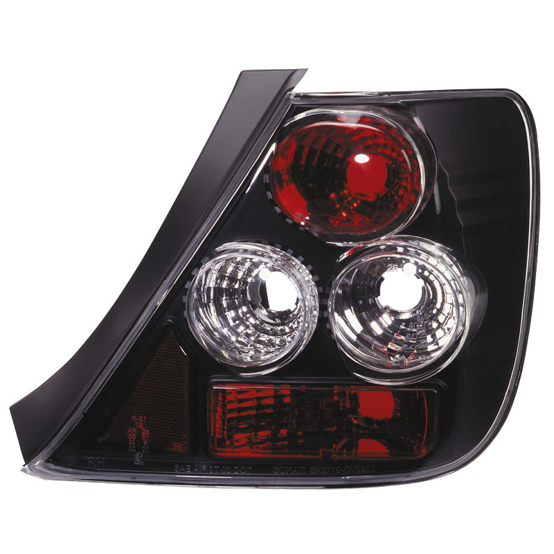 Taillights, fits Honda Civic HB 3-door 2001-2005 - JDM Black