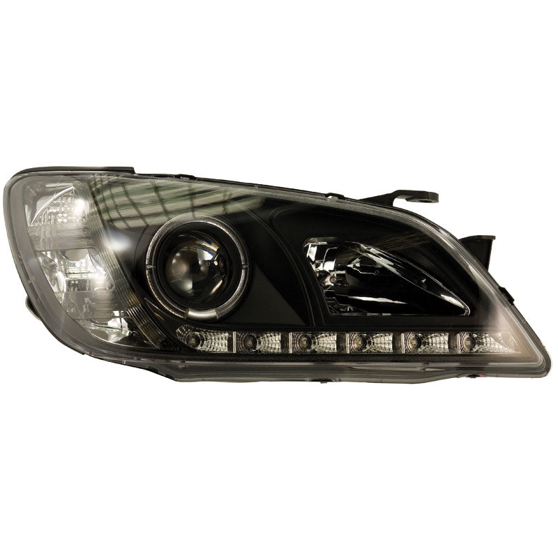 Headlights, DRL-Look fits Lexus IS300 1998-2005 - black