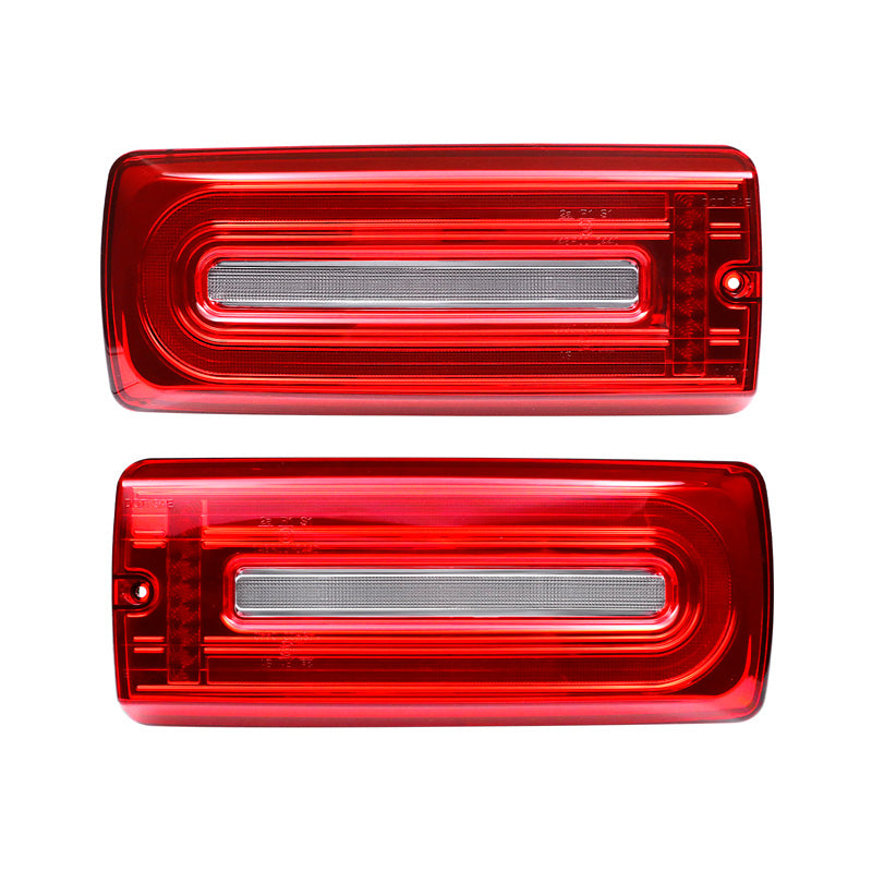 AutoStyle, LED-achterlichten, past op Mercedes G-Class W463 G500/G550/G55/G63 AMG 1999-2018 - Red/Clear - incl. Dynamic Running Light