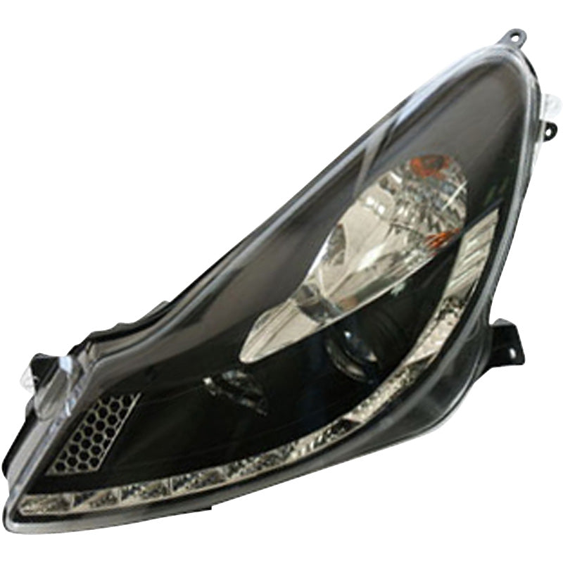 Headlights, DRL-Look fits Opel Corsa D 2006-2010 - black