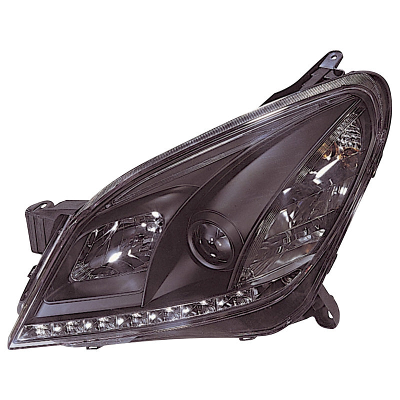 Koplampen, DRL-Look past op Opel Astra H 2004-2009 - zwart