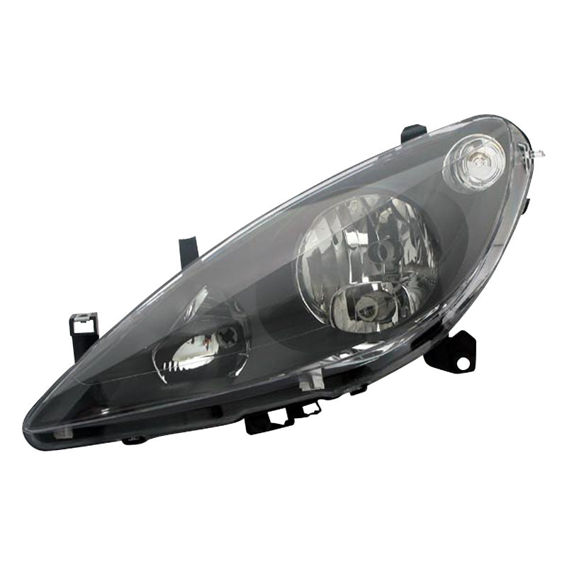 Headlights, fits Peugeot 307 2001-2005 - black