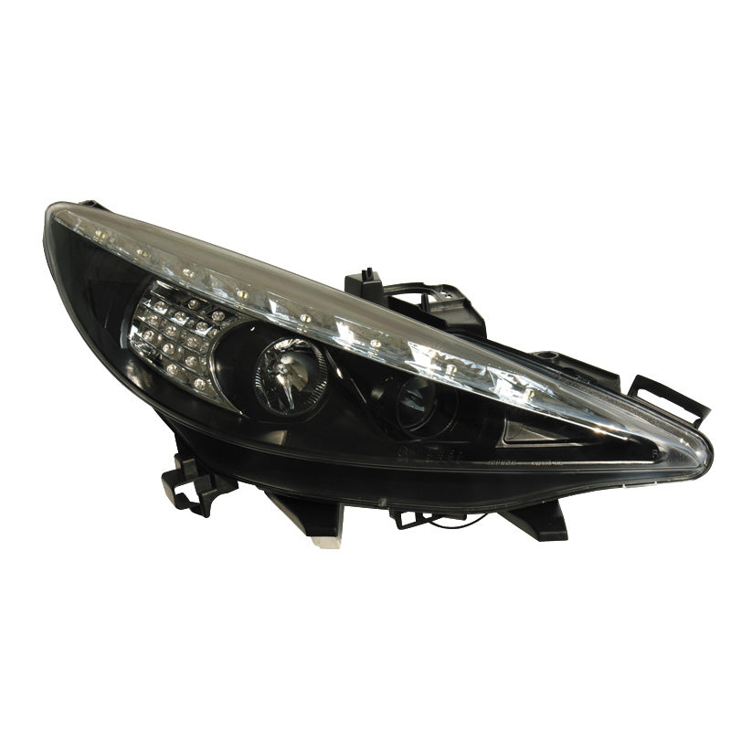 Koplampen, DRL-Look past op Peugeot 207 3/5-deurs - zwart