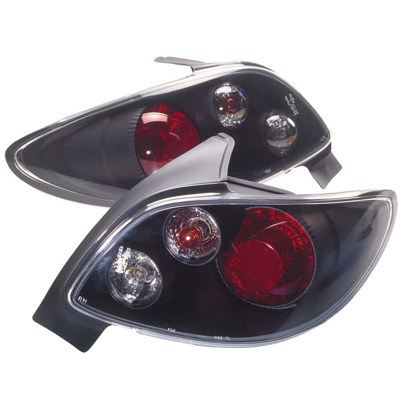 Achterlichten, passend voor Peugeot 206 excl. CC/SW - Zwart