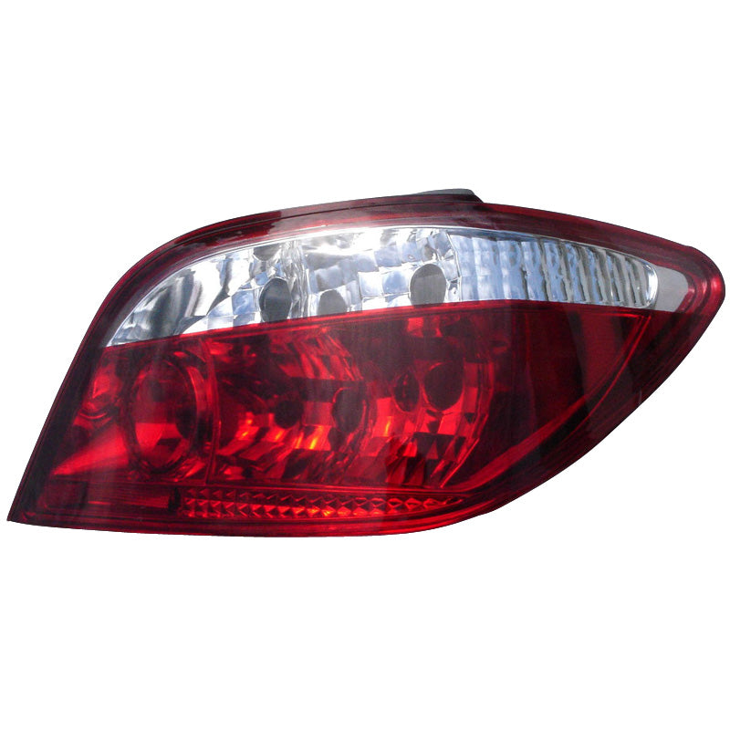Achterlichten, past op Peugeot 307 2001-2005 excl. CC/SW/Break - Rood/Transparant