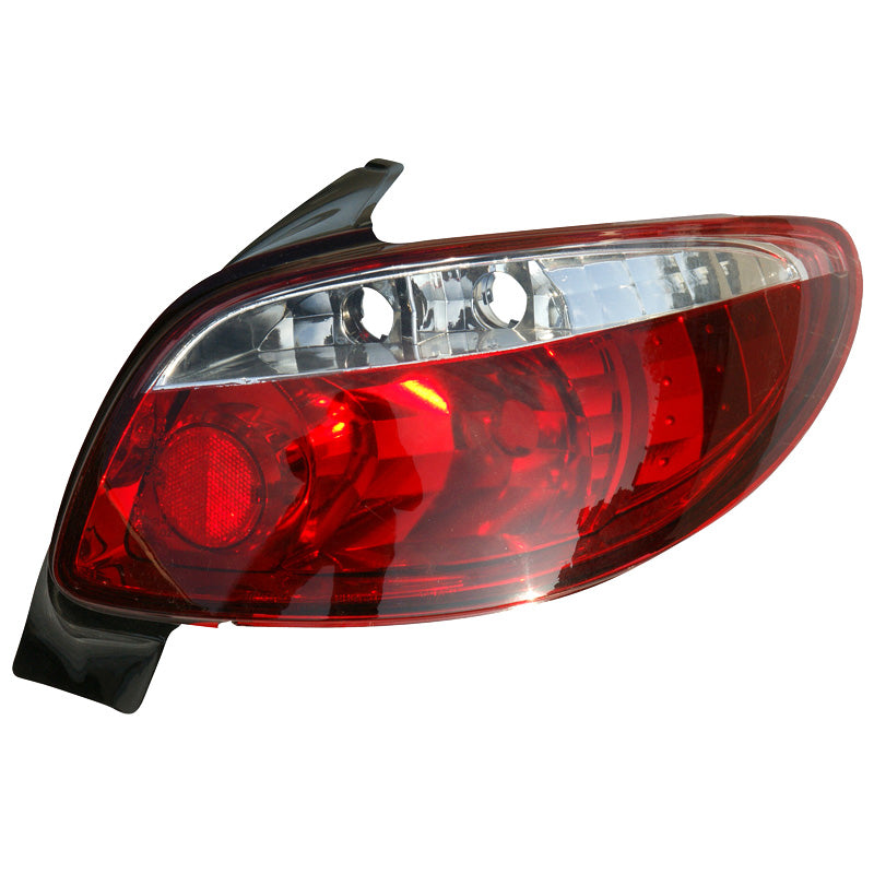 Achterlichten, past op Peugeot 206 excl. CC/SW - Rood/Helder - Versie II