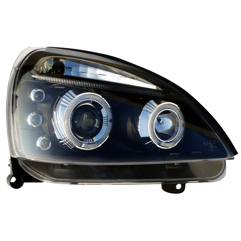Headlights, fits Renault Clio II Facelift 2001-2005 - black
