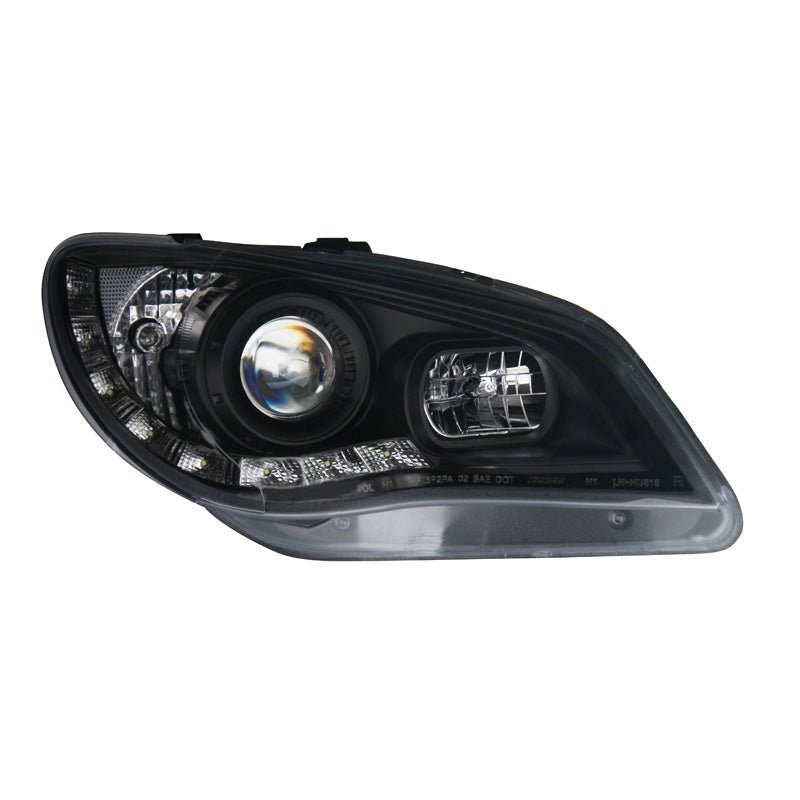 Phares, aspect DRL, convient pour Subaru Impreza 2005-2007 - noir