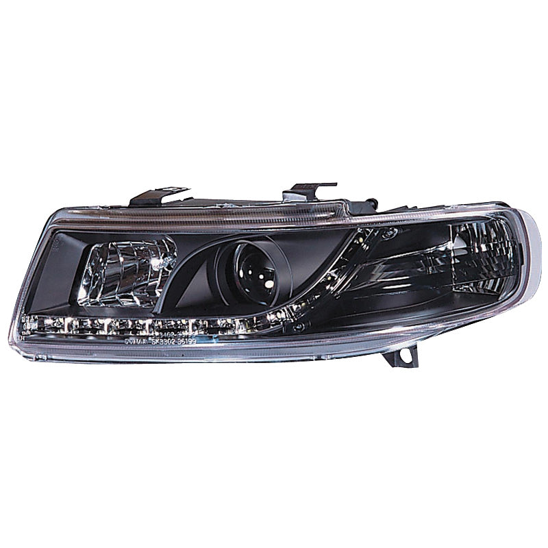 Headlights, DRL-look fits Seat Leon/Toledo 1M 1999-2005 - black