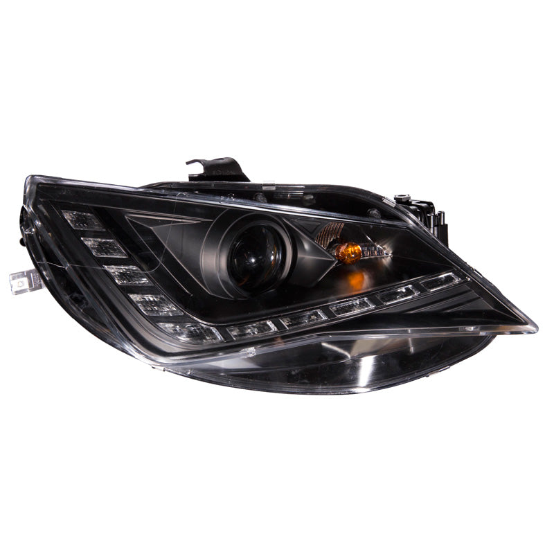 Headlights, DRL fits Seat Ibiza 6J 3/5-door 2013- - black